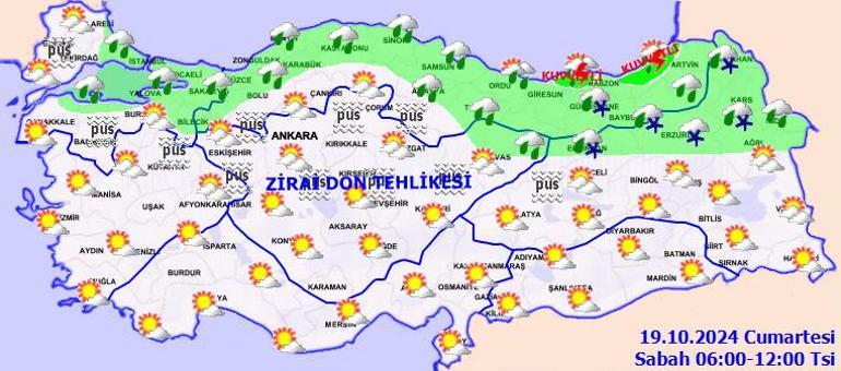 Kar kapıya dayandı Meteoroloji yeni harita yayımladı ve uyarı üstüne uyarı yaptı