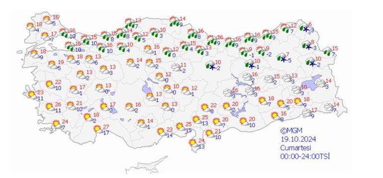 Kar kapıya dayandı Meteoroloji yeni harita yayımladı ve uyarı üstüne uyarı yaptı