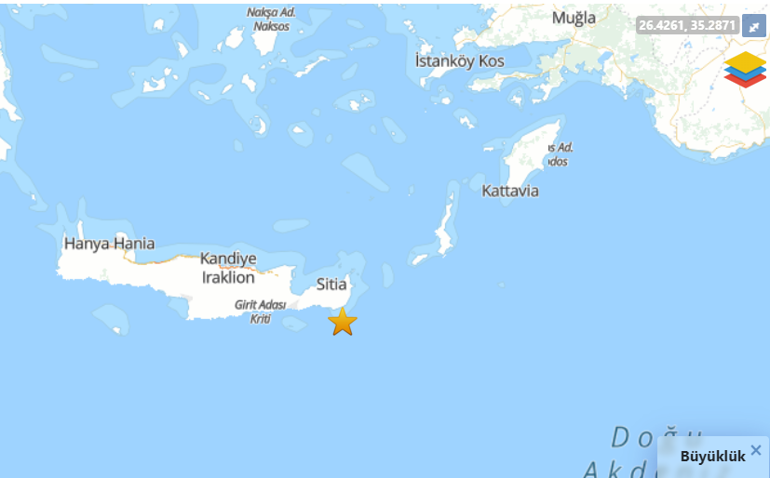 Son dakika: Akdenizde 4.8 büyüklüğünde deprem