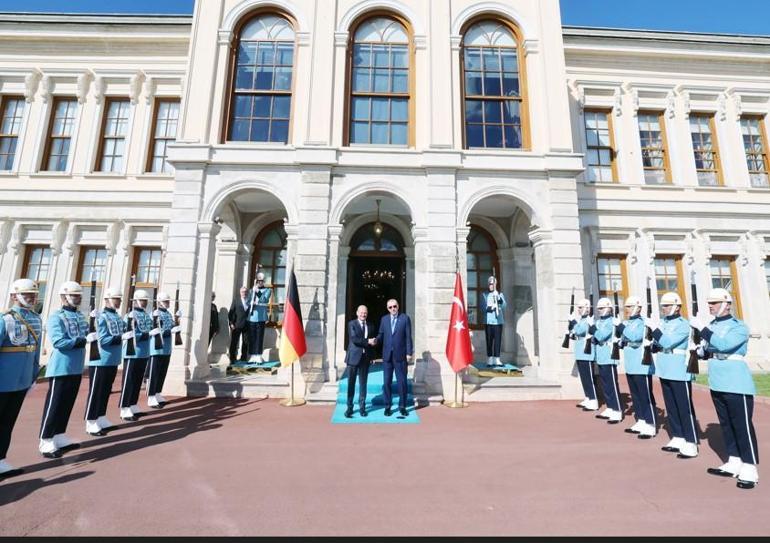 Cumhurbaşkanı Erdoğan, Scholzu kabul etti