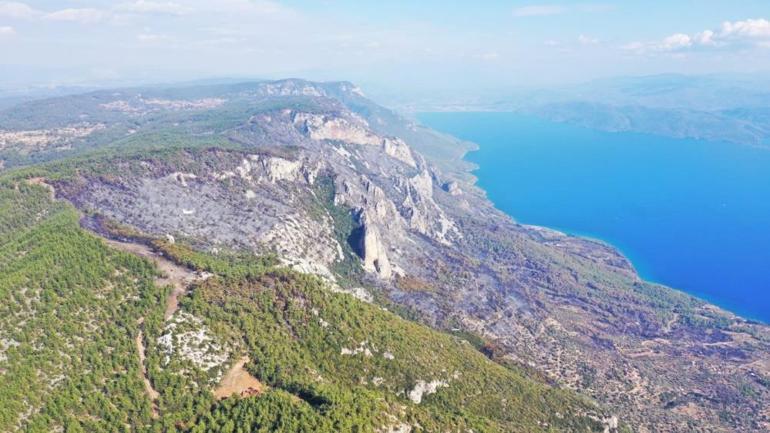 Muğladaki orman yangınına 4üncü gününde kontrol altına alındı