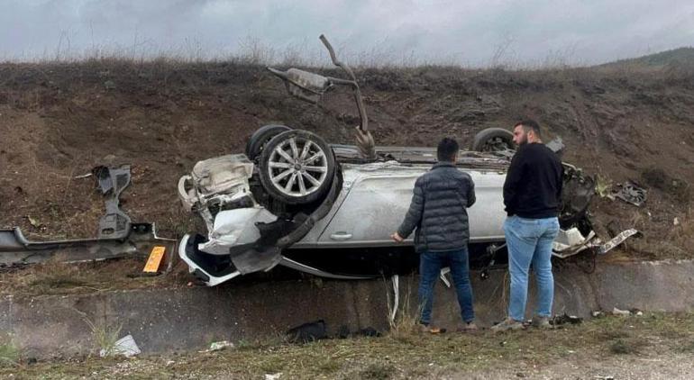 Yer: Tokat Takla atan milyonluk araç hurdaya döndü