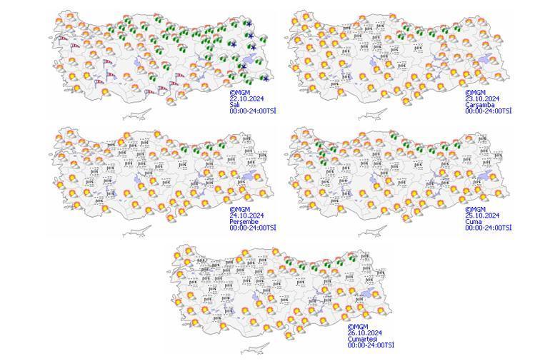 Meteoroloji yeni hava durumu haritası yayımladı Aman dikkat: Resmen donacağız