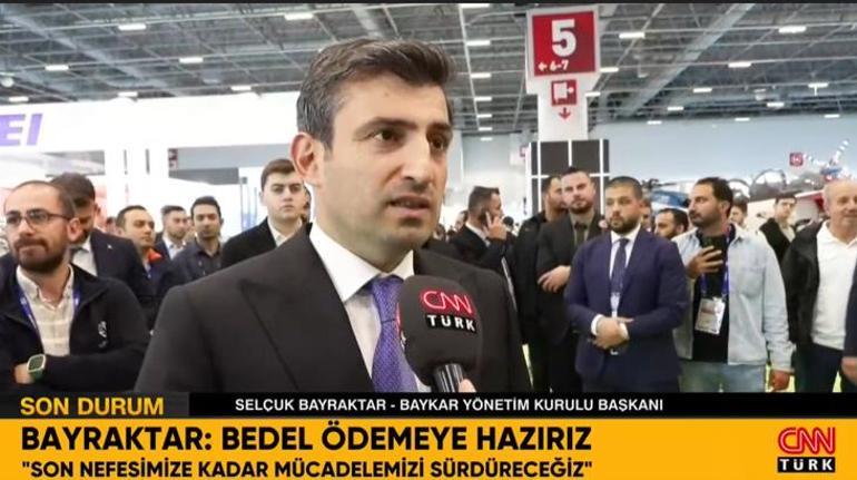 Baykar Yönetim Kurulu Başkanı Selçuk Bayraktar: Bedel ödemeye hazırız