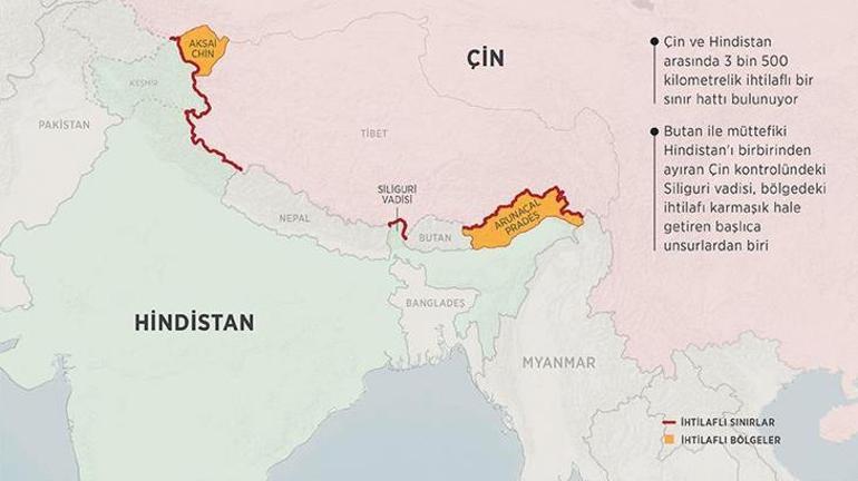 Savaş söylemleri artmıştı Hindistan ve Çinden sınır noktaları kararı