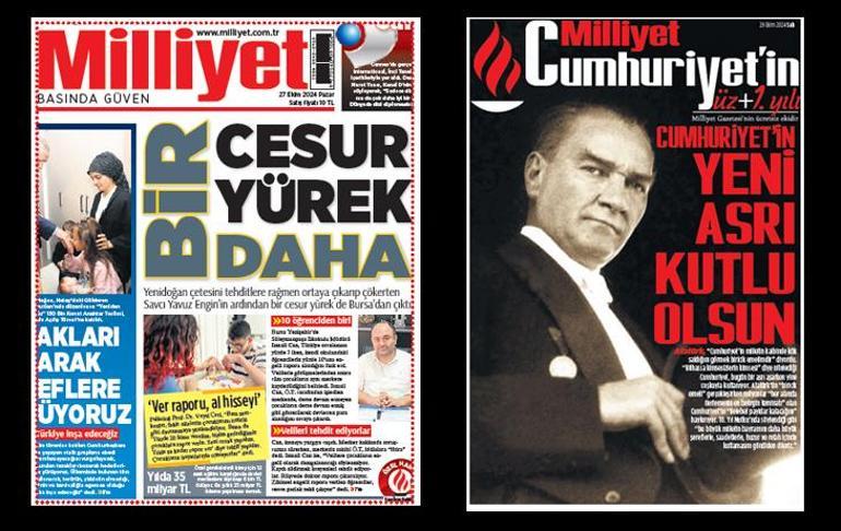 Kitabın ortası ve Milliyet...