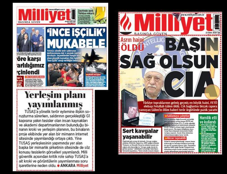 Kitabın ortası ve Milliyet...