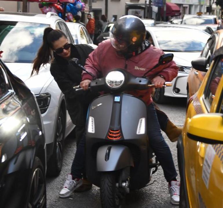 Meriç Aral ile Serkan Keskinden bir doğru bir yanlış Kask takmadan doktora koştu