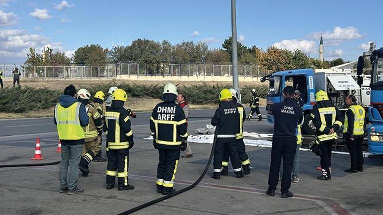 Esenboğa Havalimanında acil durum tatbikatı: 100 personel görev aldı