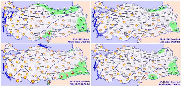 Meteoroloji yeni hava durumu haritası yayımladı Osmaniyede dolu ve sağanak etkili oldu