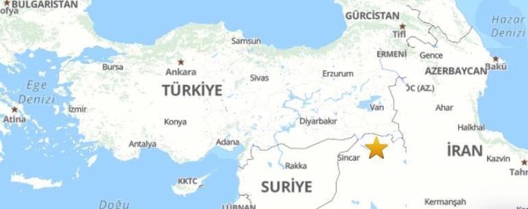 Irakta 4.2 büyüklüğünde deprem Deprem Türkiyeden de hissedildi