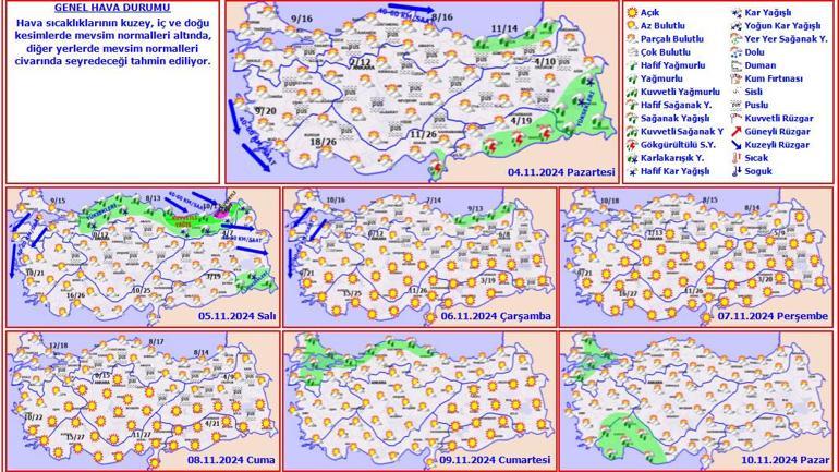 Meteoroloji’den yeni hafta için hava durumu uyarısı geldi Soğuk, yağmur, kar ve sis geliyor