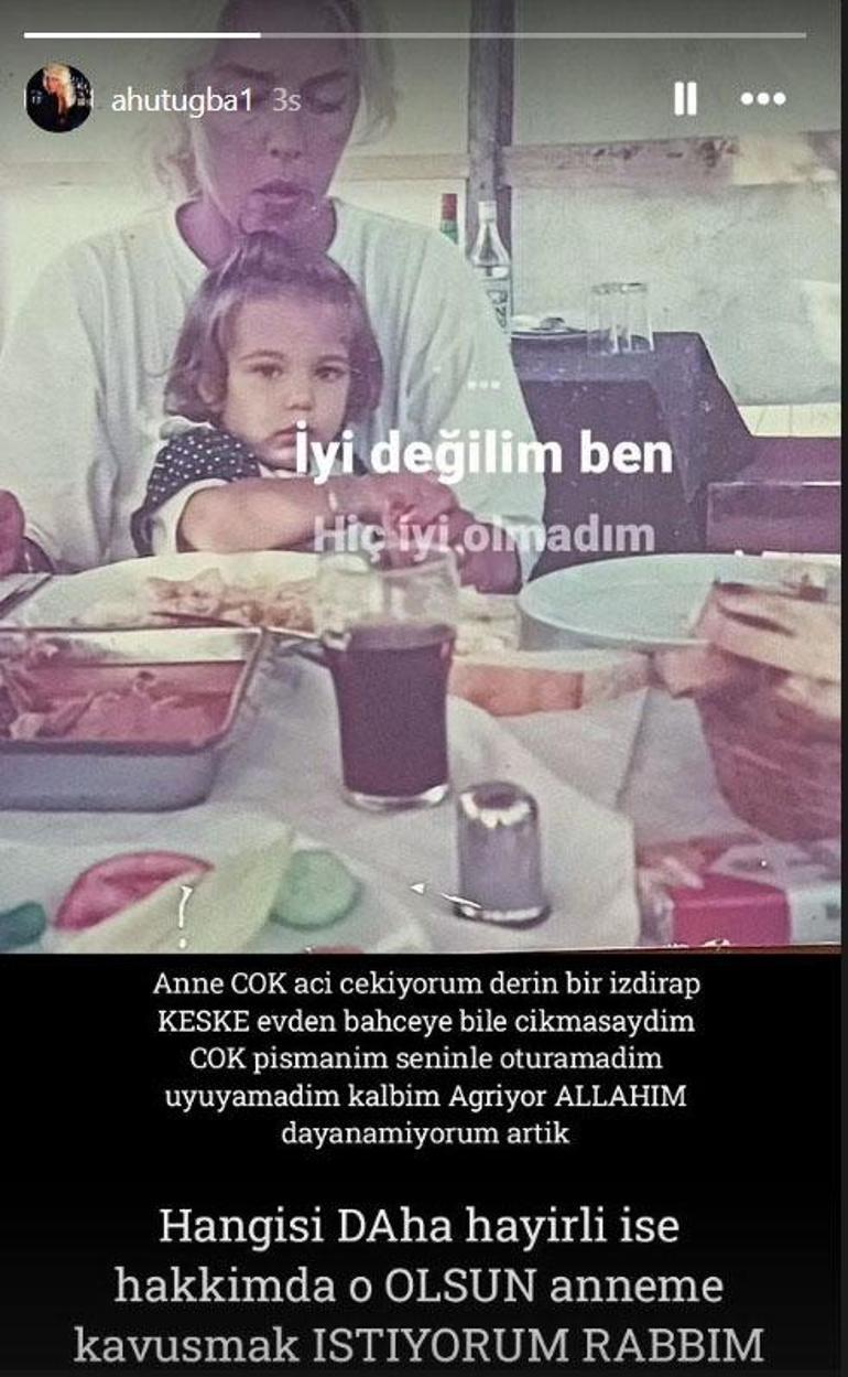 Ahu Tuğbanın kızı Anjelikten yürek yakan sözler Anneme kavuşmak istiyorum rabbim