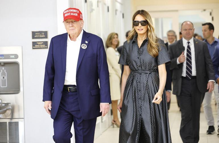 Dublör mü estetik mi Melania Trump ABDdeki seçimi gölgede bıraktı