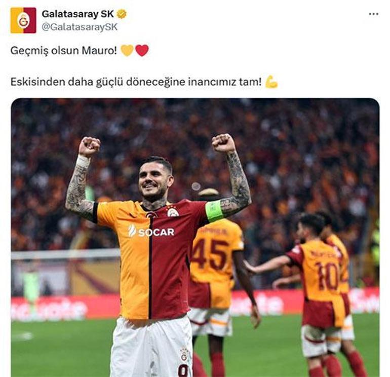 Galatasarayda Mauro Icardinin ön çapraz bağının koptuğu açıklandı İşte sakatlık süresi