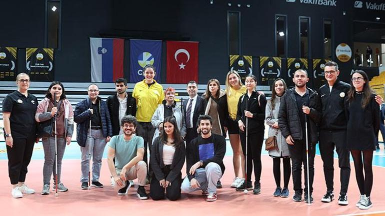 VakıfBanktan anlamlı proje Görme engellilere maç anlatıldı