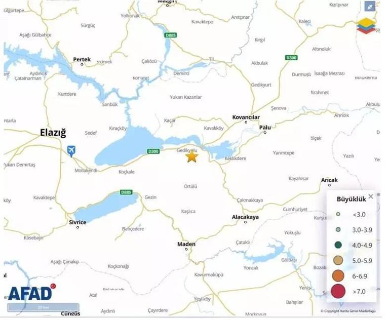 Son dakika: Elazığda 5 büyüklüğünde deprem