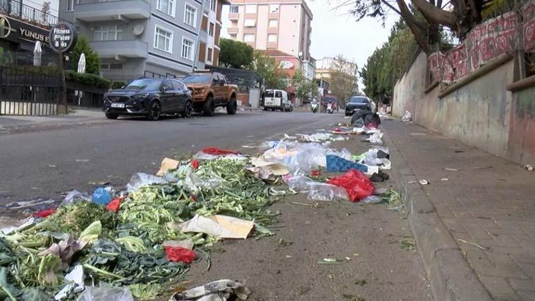 İstanbulun bir ilçesinde işçiler, grev kararı aldı Çöpler toplanmıyor