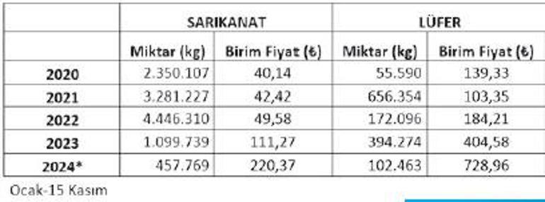 Lüfer ailesi tezgahta yerini aldı