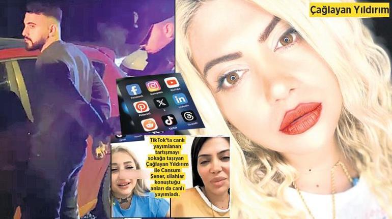 40 bin kişi canlı yayında izledi TikTok fenomenlerinin canlı yayında kavgası: Silahlar konuştu