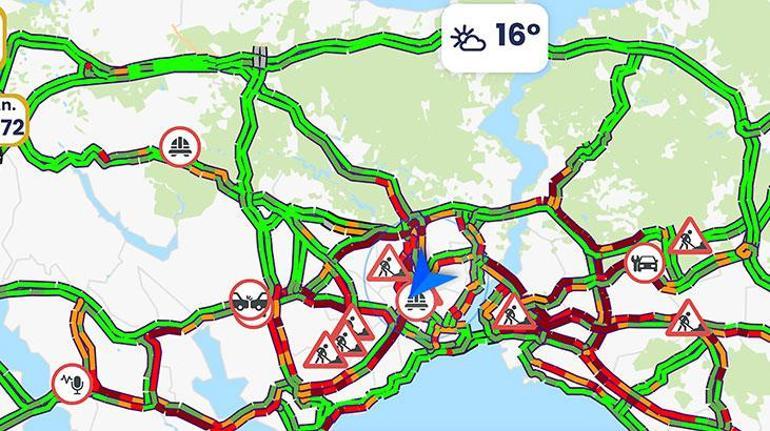 Ara tatil bitti, İstanbulda trafikte yoğunluk yaşandı