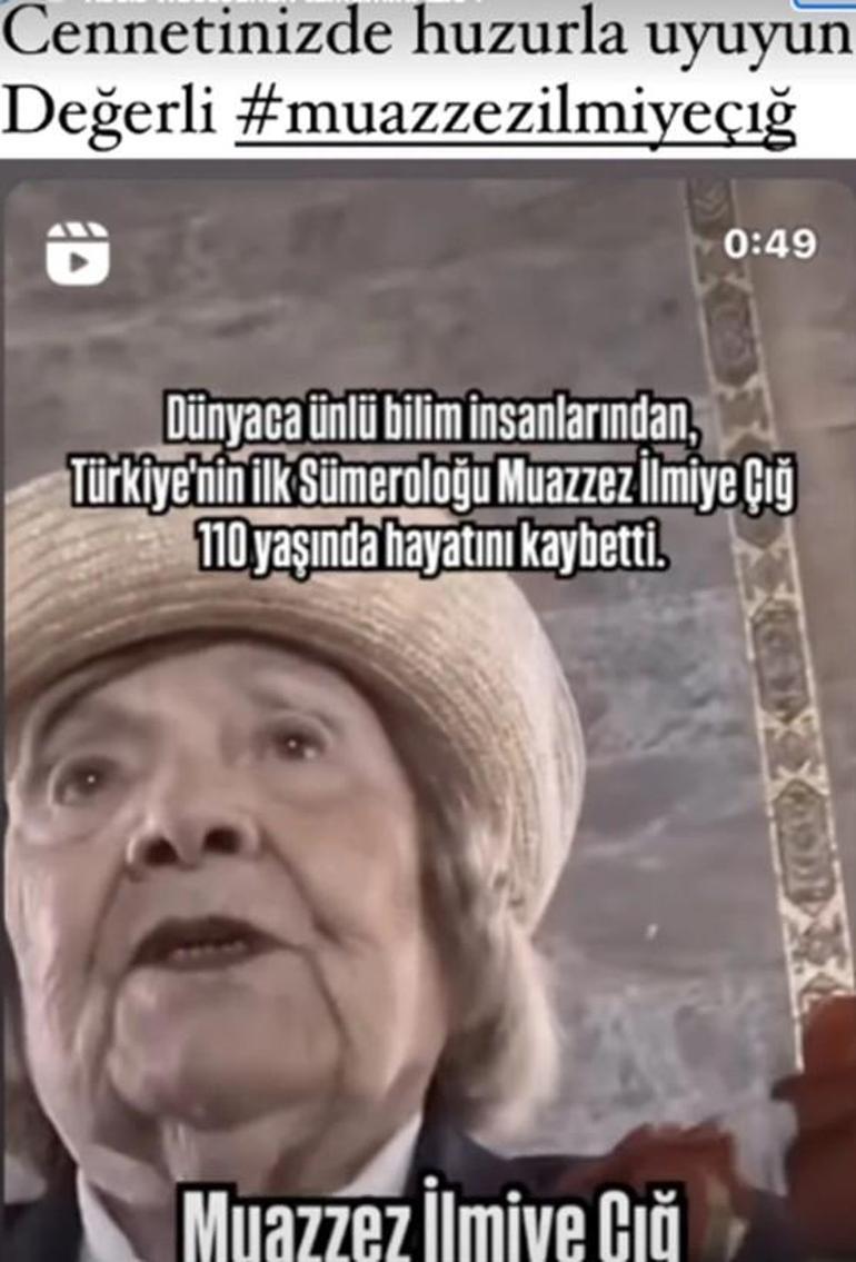 Ünlülerden Muazzez İlmiye Çığa veda Son Sümer kraliçesi