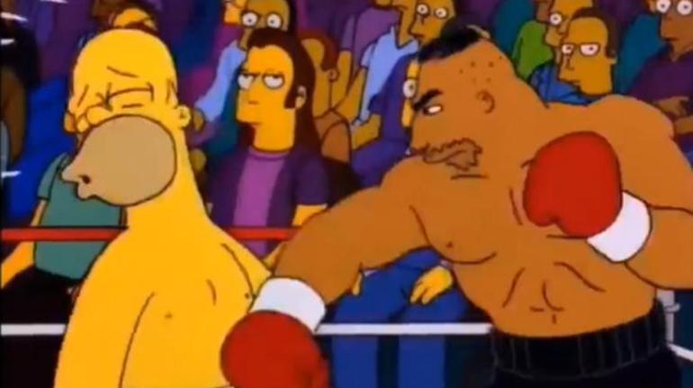 Mike Tyson-Jake Paul maçı kahin dizi Simpsonlarda 1998 yılındaki bölümde büyük benzerlik