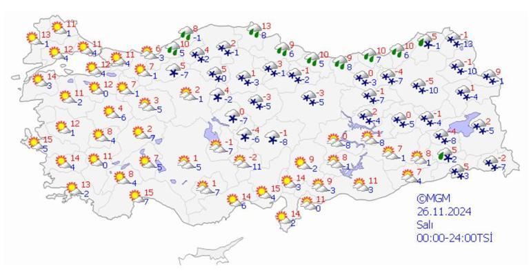 Meteoroloji ve valiliklerden hava durumu uyarısı Kar, sağanak, fırtına... 44 ile dikkat