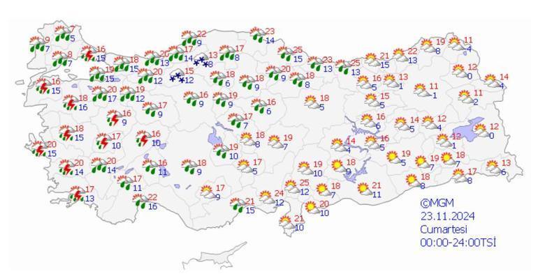 Meteoroloji ve valiliklerden hava durumu uyarısı Kar, sağanak, fırtına... 44 ile dikkat