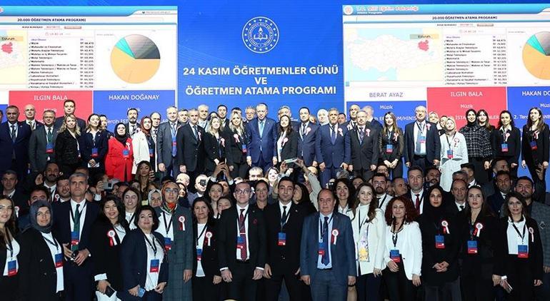 20 bin öğretmenin ataması yapıldı Erdoğandan Türkiye Yüzyılı Maarif Modeli açıklaması