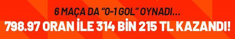 6 maça da “0-1 gol” oynadı… 798.97 oran ile 314 bin 215 TL kazandı