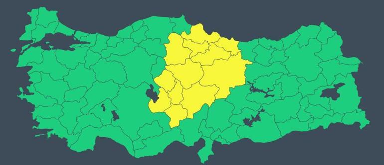 Meteoroloji 12 kent için yoğun kar alarmı verdi Ankara ve Bolu dahil