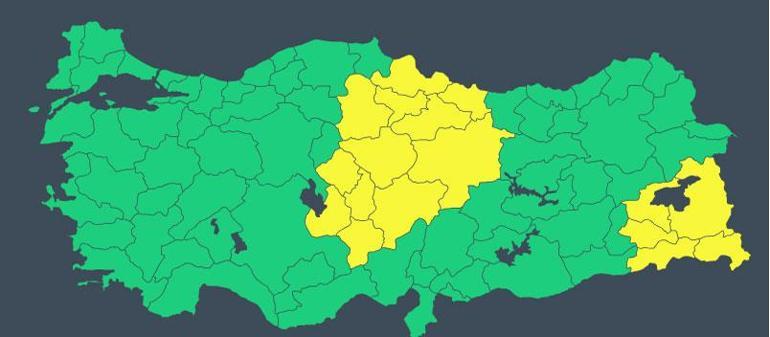 Meteorolojiden 3 kent için son dakika uyarısı Kuvvetli kar alarmı verildi