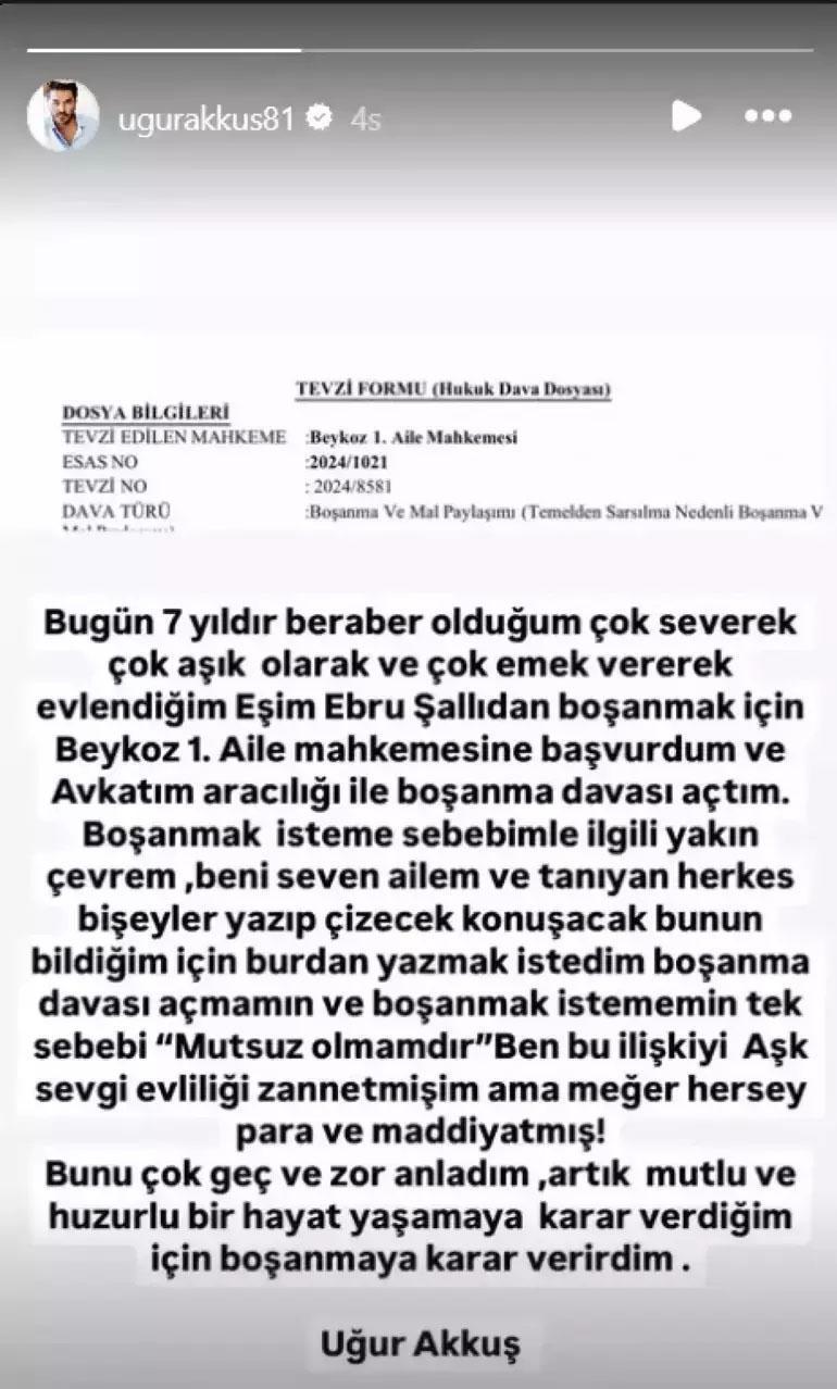 Ebru Şallıdan Uğur Akkuşa şarkılı gönderme Sevdanın Son Vuruşu