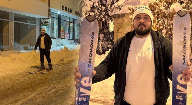 Bir kent tamamen dondu Araçlarını gören şoke oldu, sıcaklık eksi 17yi gösterdi