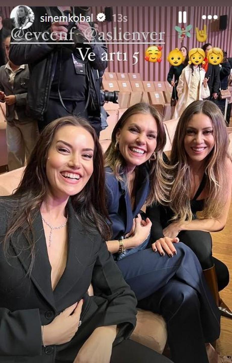 Yıllar sonra bir araya geldiler Aslı Enver, Fahriye Evcen ve Sinem Kobal aynı karede