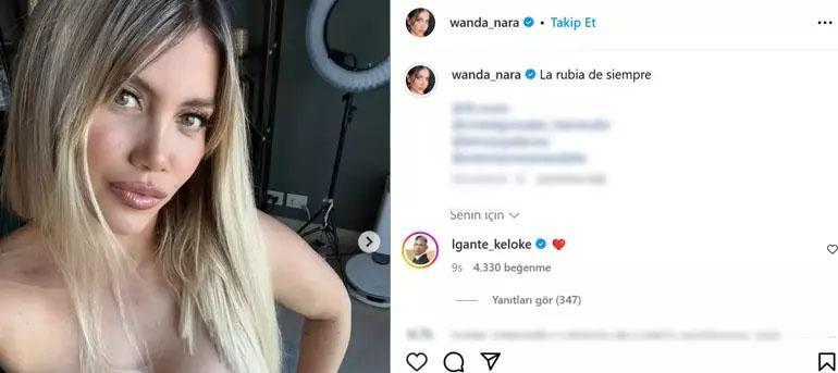 Icardiden ayrılan Wanda Nara 13 yaş küçük sevgilisini öpücüklere boğdu