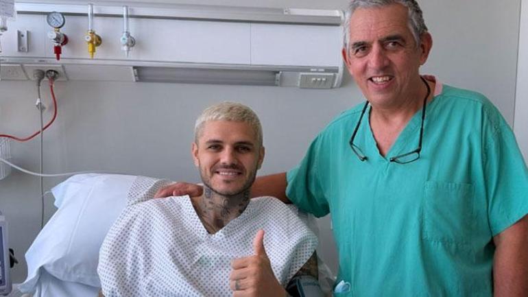 Mauro Icardi ameliyat oldu Fotoğrafları paylaştı