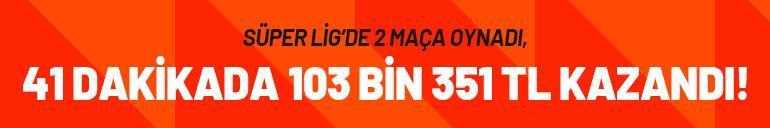 Süper Lig’de 2 maça oynadı, 41 dakikada 103 bin 351 TL kazandı