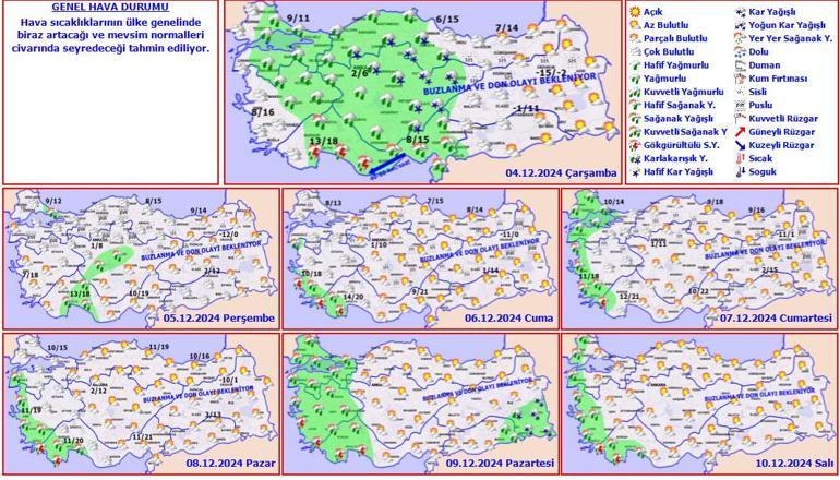 Son dakika… Meteoroloji saat verip uyardı Karla karışık yağmur, sağanak ve kar