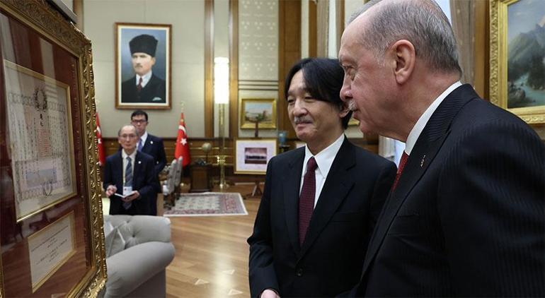 Cumhurbaşkanı Erdoğan, Japonya Veliaht Prensi Fumihitoyu kabul etti