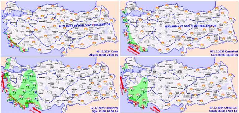 SON DAKİKA Meteoroloji yeni harita yayımladı ve uyardı Hafta sonu plan yapanlar dikkat: Yağış, kar ve lodos