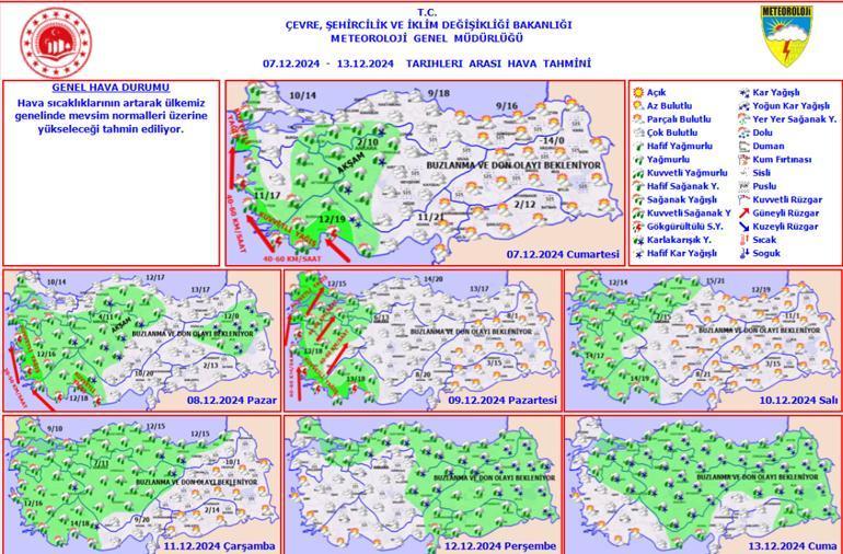 SON DAKİKA Meteoroloji yeni harita yayımladı ve uyardı Hafta sonu plan yapanlar dikkat: Yağış, kar ve lodos