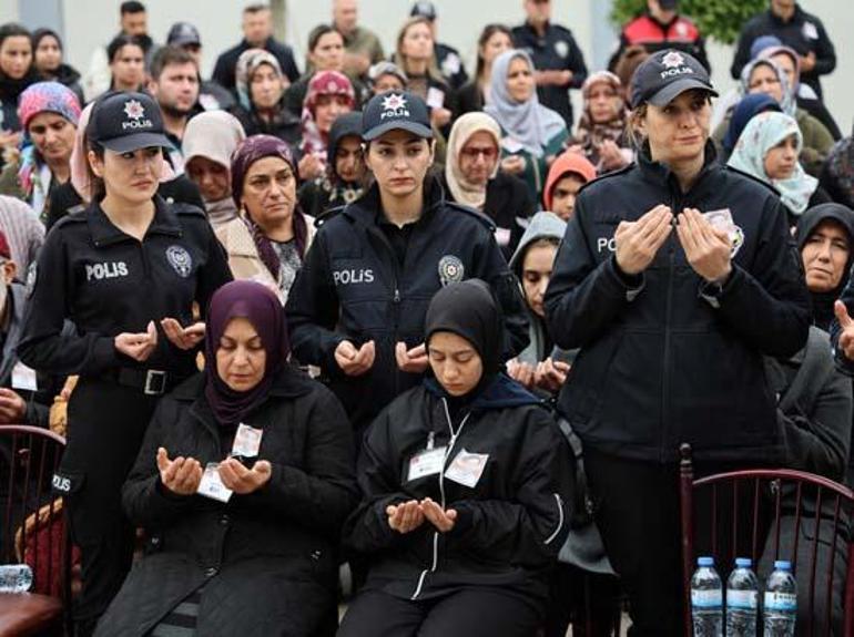 Adanada şehit olan polis memuru Mustafa Akgül son yolculuğuna uğurlandı