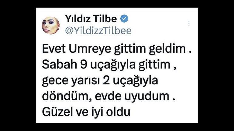 Yıldız Tilbe’nin Umre bilmecesi