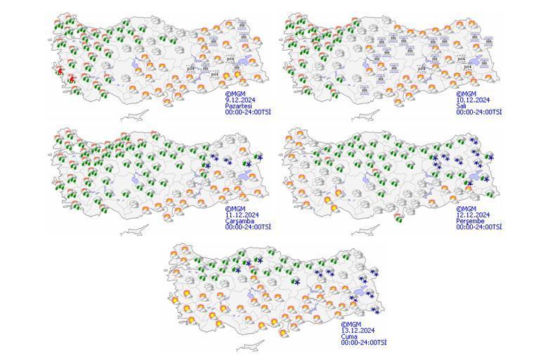 SON DAKİKA Meteoroloji yeni hava durumu haritası yayımladı ve uyardı İstanbulda olanlar dikkat