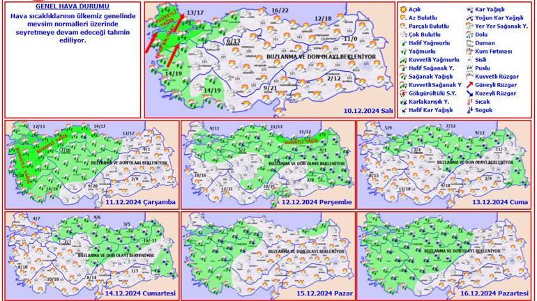 Meteoroloji bugün için saat verip uyardı Sıcaklık 8 derece düşecek