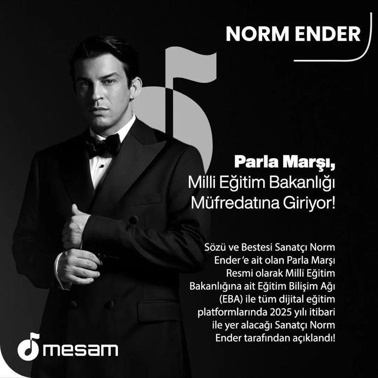 Norm Enderin Parla 100. Yıl Marşı müfredata giriyor