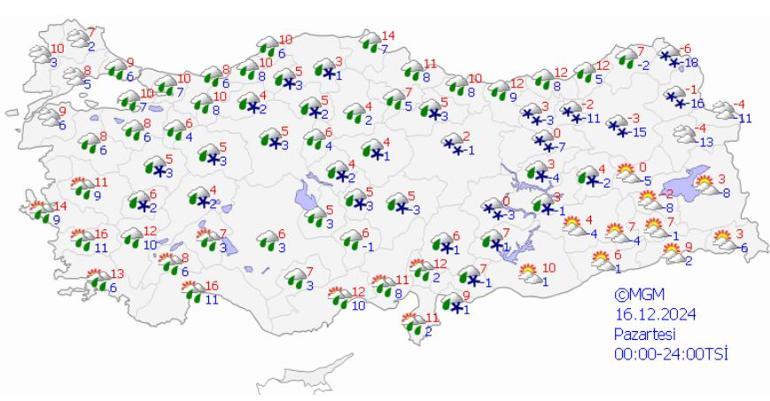 Hava durumu uyarısı Meteoroloji tek tek saydı: Kar, sağanak, fırtına... 7 ile dikkat