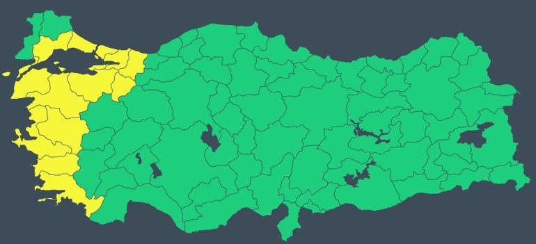 Son dakika... İstanbul ve İzmir dahil 13 ile sarı kodlu uyarı Yağışlar çok kuvvetli olacak